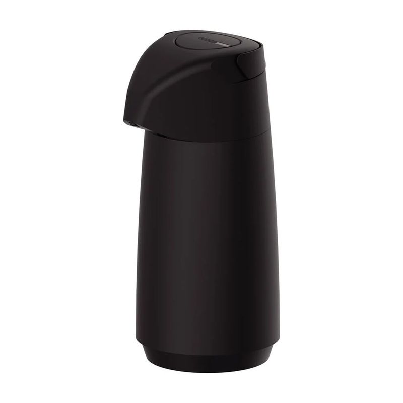 Garrafa Térmica Com Bomba em Plástico Preto - Exata 1L (61639/503) - Tramontina