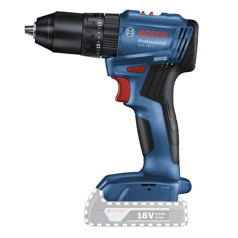 Furadeira Parafusadeira Impacto 18V GSB185-LI SB Sem Fio - Bosch 