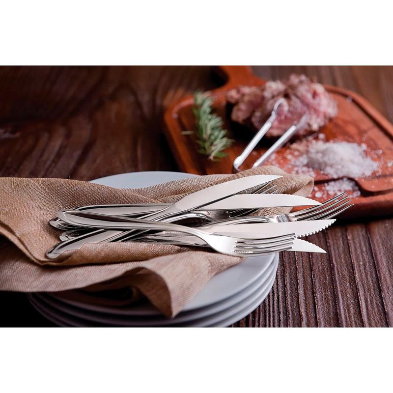 Faqueiro Laguna Com Facas Para Churrasco em Inox 36 Peças (66906/794) - Tramontina