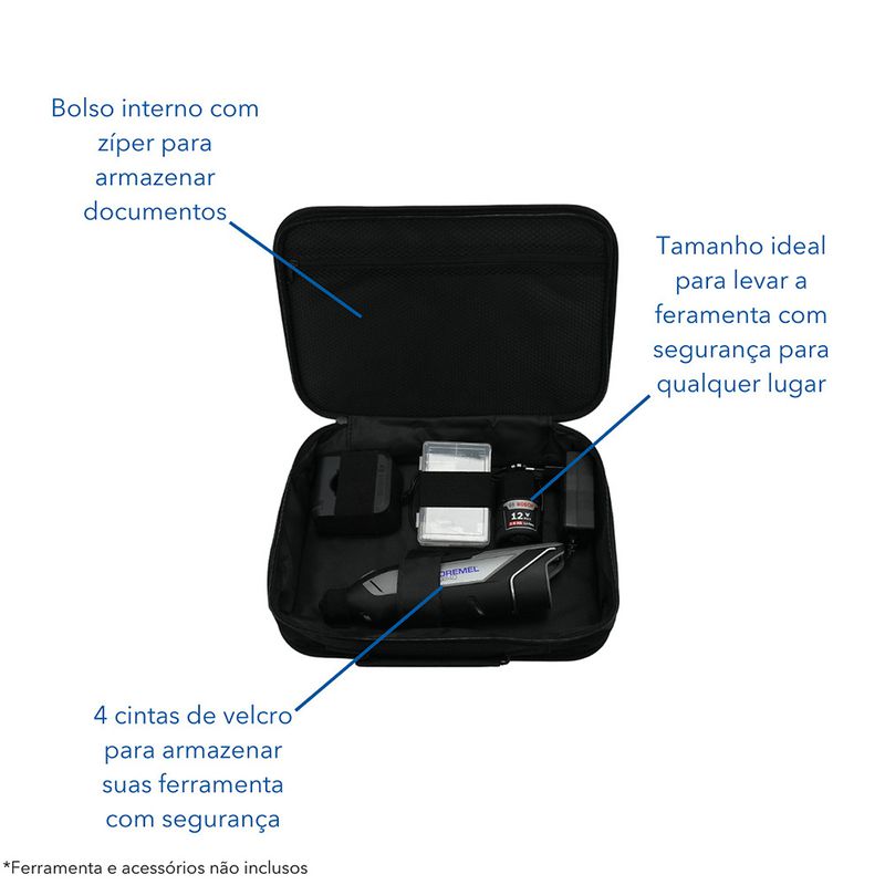 Bolsa de Nylon 23 x 8 x 31cm (1605A00061) - Dremel
