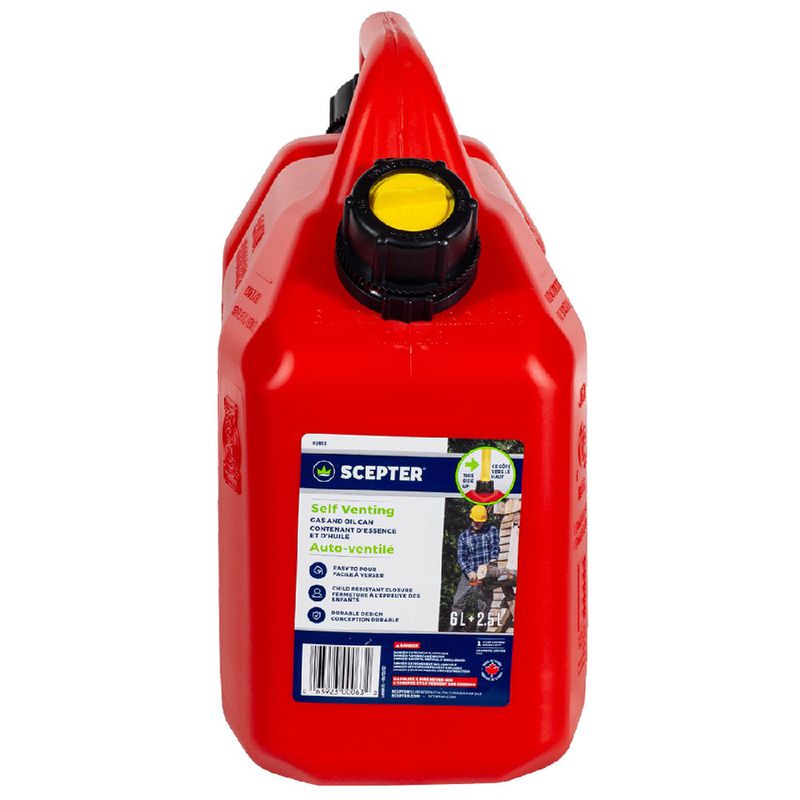 Galão Combo Para Gasolina e Óleo 6L / 2,5L (732,0008) - Scepter