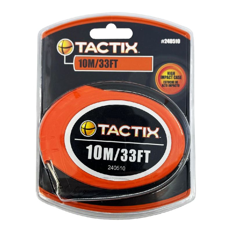Trena de Aço 10 Metros Com Manivela (240510) - Tactix