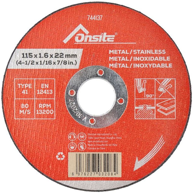 Disco de Corte Deep Cut Para Metal e Inox 4.1/2'' x 1.6mm (744137) - Onsite