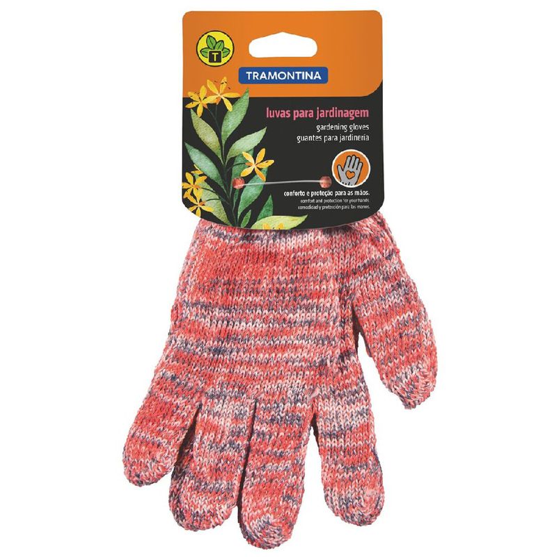 Luvas Para Jardinagem em Algodão Colorida (78032/801) - Tramontina