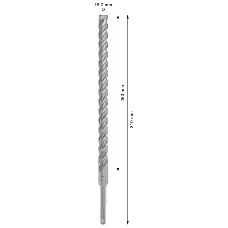 Broca Para Concreto SDS Plus -5X 16x250x310mm (2608833827) - Bosch