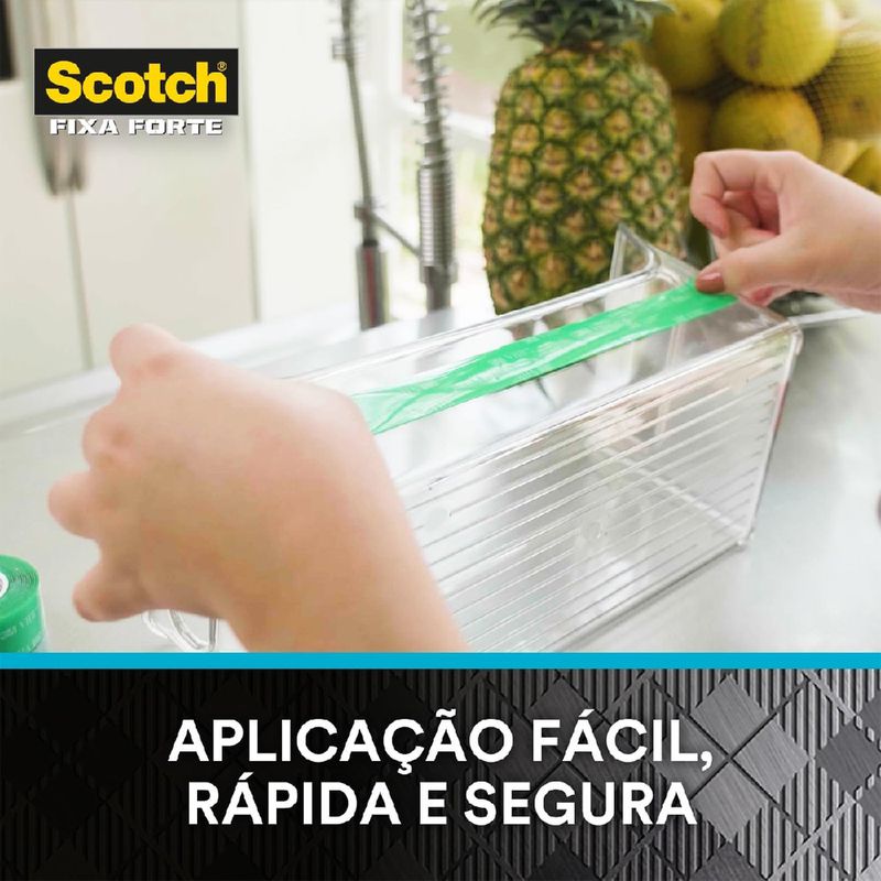 Fita Dupla Face Scotch Fixa Forte Transparente 19mm x 2m (CM0134-HM) - 3M