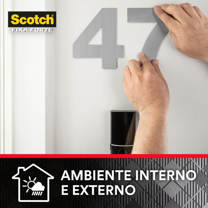 Fita Dupla Face Scotch Fixa Forte Extrema 12mm x 2m (HB004750087) - 3M