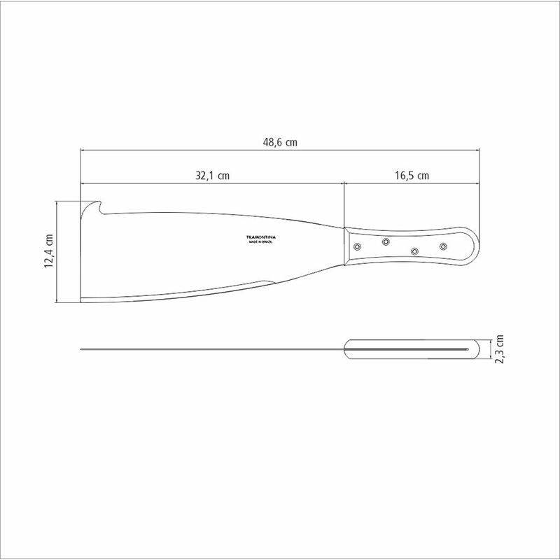 Facão Para Cana Com Cabo em Madeira 13'' (26650/013) - Tramontina