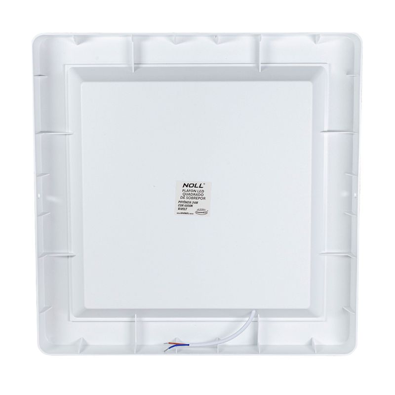 Plafon Branco Quadrado de Sobrepor em LED 24W (520,0056) - Noll Led