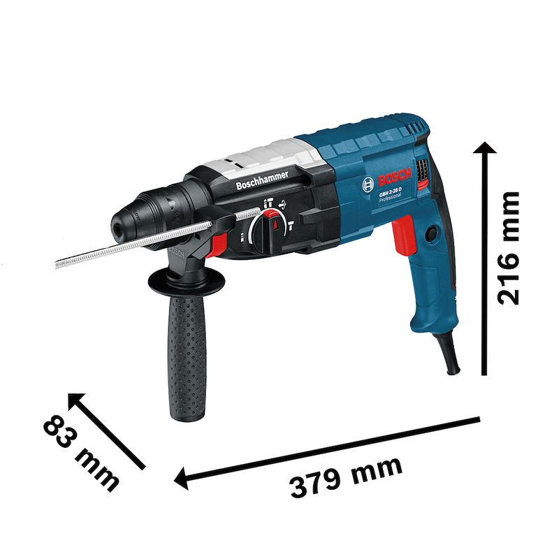 Martelete rompedor Bosch GBH 2-28 D 850W em maleta