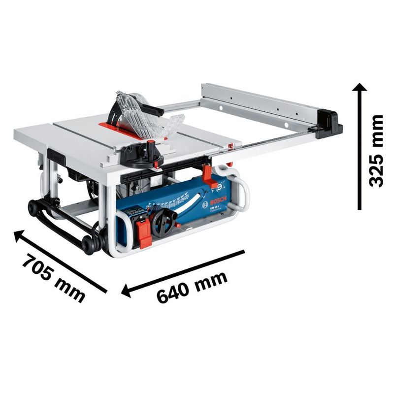 Serra de Mesa Bosch GTS 10 J 1700w com disco e 2 guias