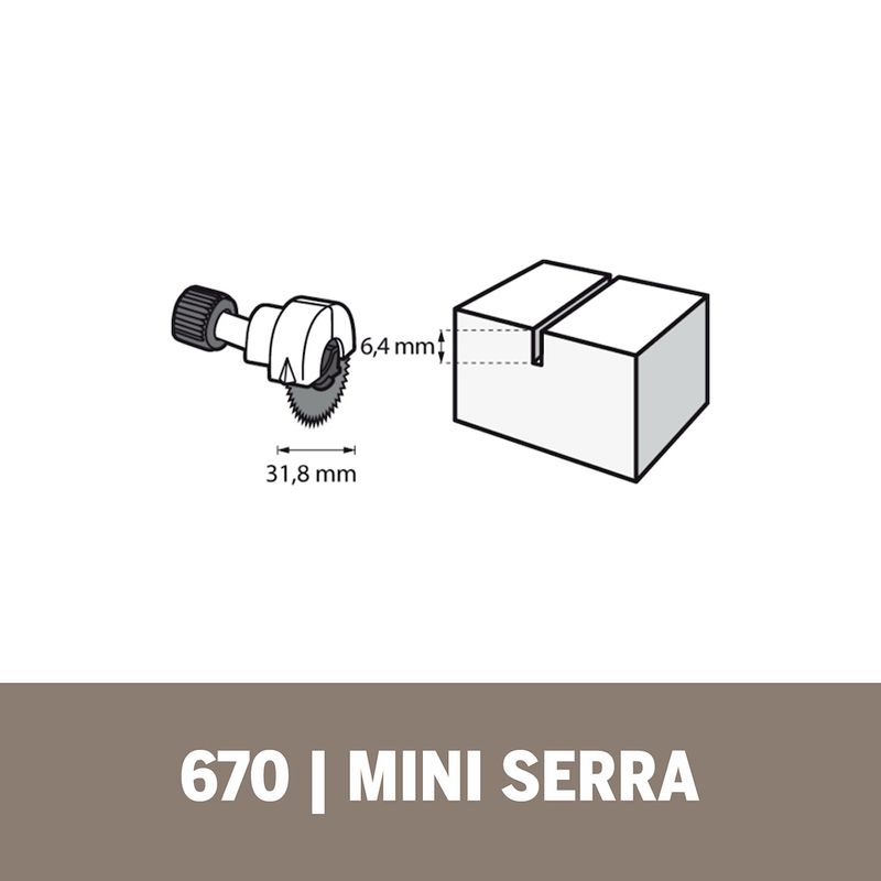 Acoplamento de Minisserra 670 - Dremel