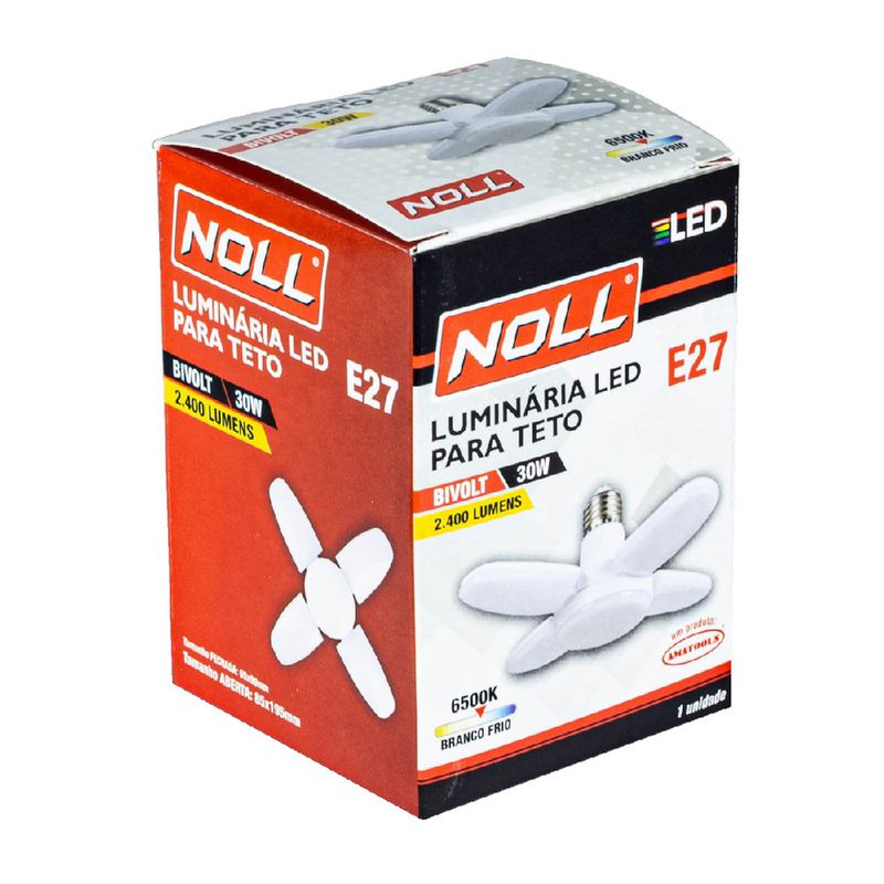 Luminária LED Para Teto 30W 6.500K - Noll