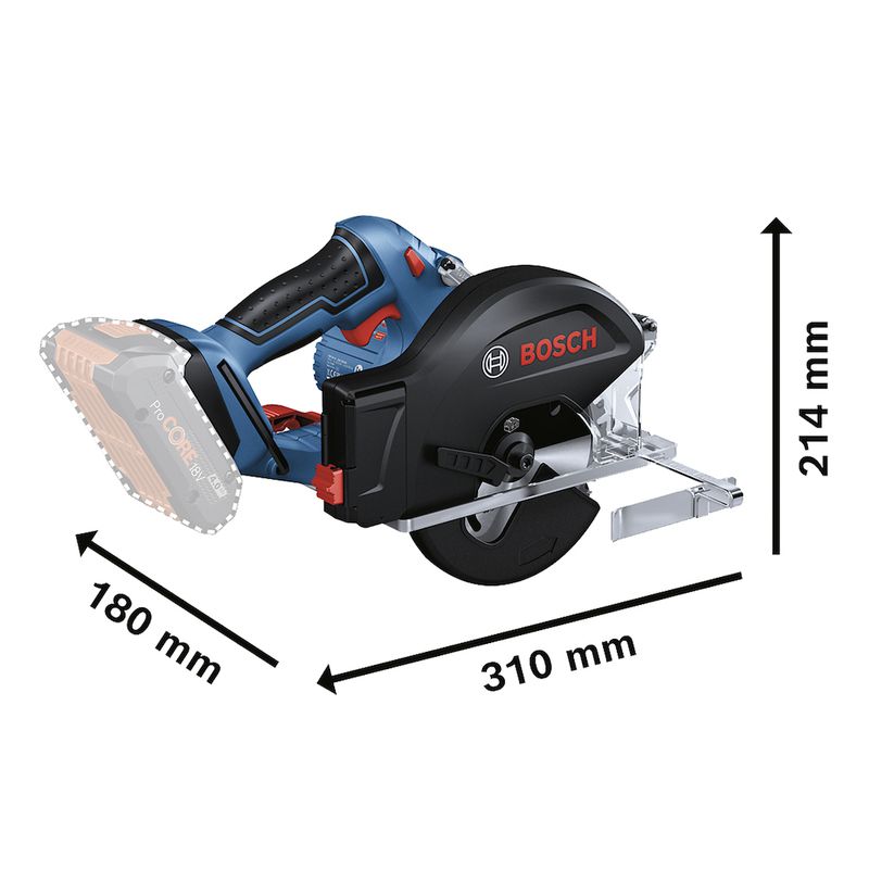 Serra circular a bateria Bosch GKM 18V-50 18V SB