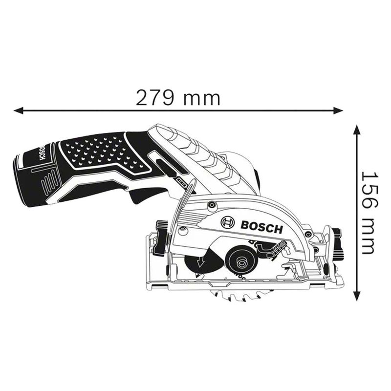 Serra Circular a Bateria Bosch GKS 12V-26, 12V, sem Bateria e sem Carregador