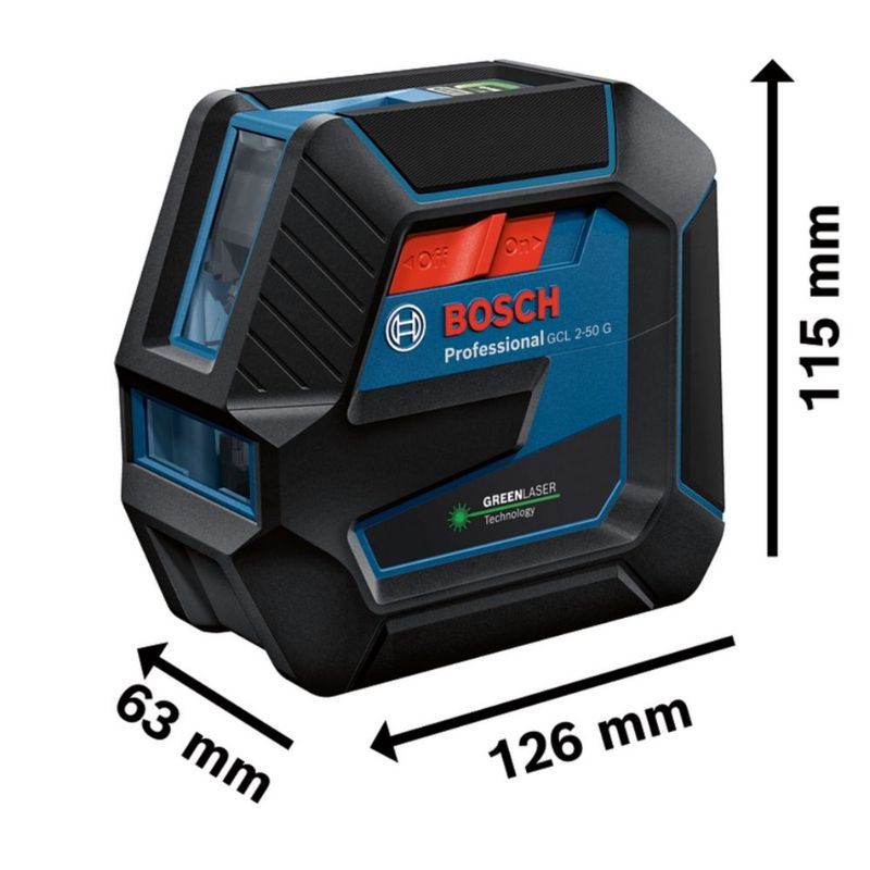 Nivelador de Linhas Verdes 50m com Pontos GCL 2-50 G Bosch
