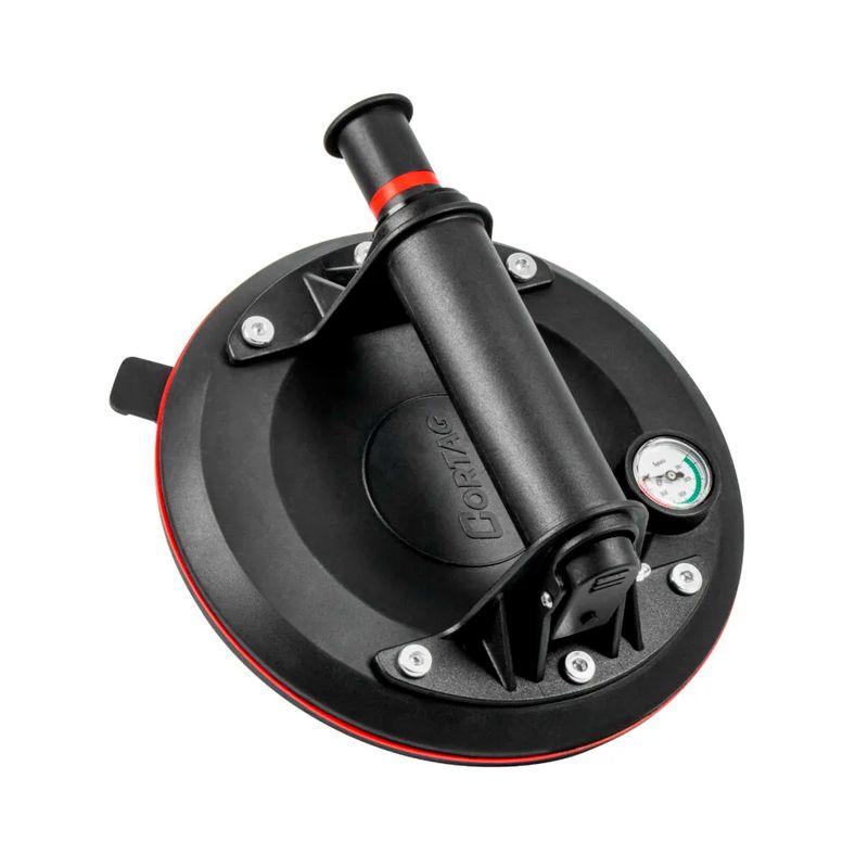 Ventosa de Sucção Manual Com Manômetro 200mm - 150kg (63086) - Cortag
