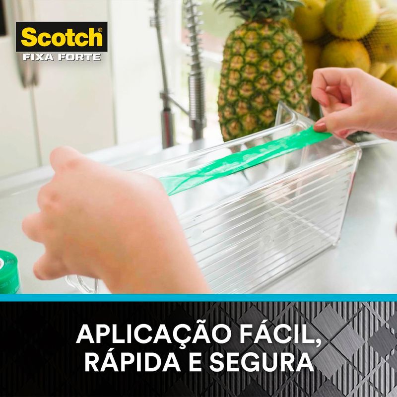 Fita Dupla Face Scoth Fixa Forte Transparente 24mm x 2m (HB004420194) - 3M