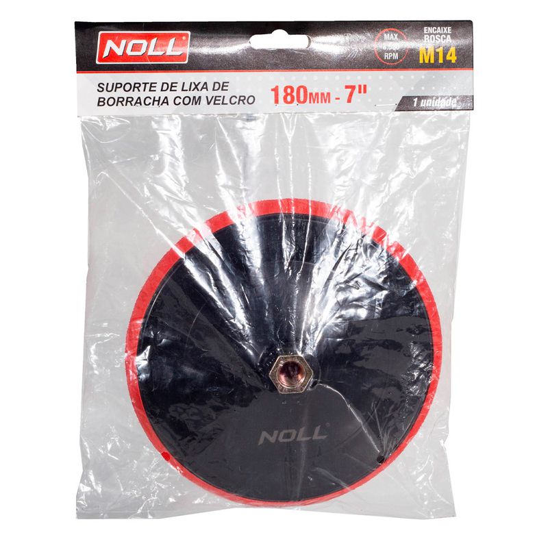 Suporte de Lixa de Borracha Com Velcro 7'' (546,0003) - Noll