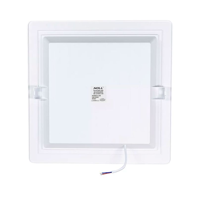 Kit Plafon LED Quadrado de Embutir 18W - 4000K Com 5 Unidades (520,0046) - Noll LED