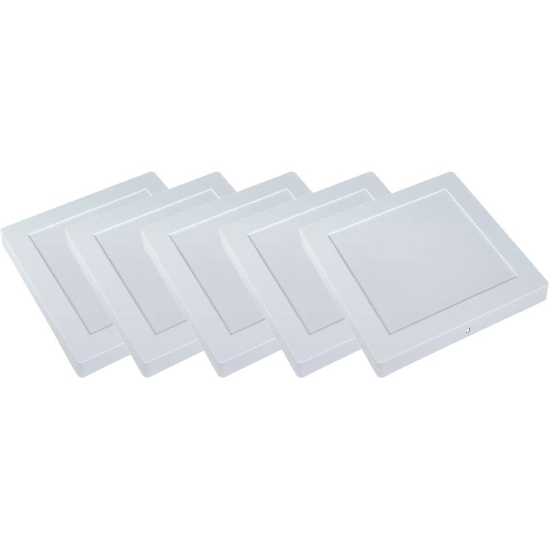 Kit Plafon LED Quadrado de Sobrepor 18W - 4000K Com 5 Unidades (520,0054) - Noll LED