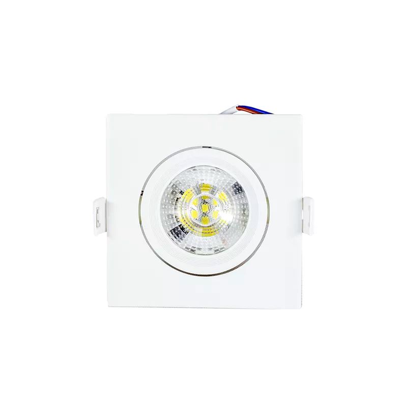 Kit Spot LED Quadrado 7W - 3.000K Bivolt Com 10 Unidades (520,0038) - Noll LED