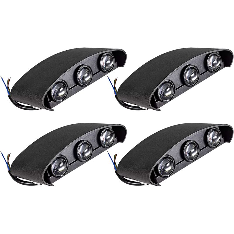Kit Arandela de Parede Externa/Interna 6W - 4000K Com 4 Unidades (520,0031) - Noll LED