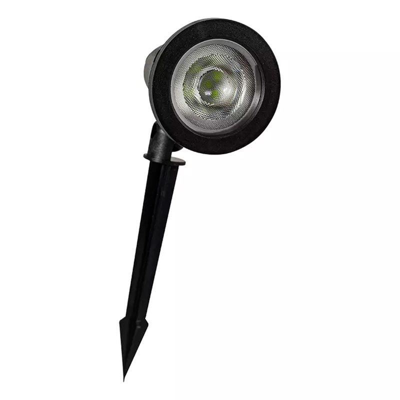 Kit Luminária Tipo Espeto Para Jardim Verde 5W - 6500K Com 4 Unidades (518,0007) - Noll LED
