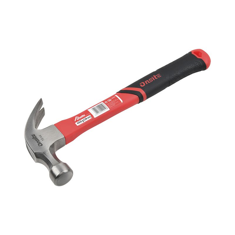 Martelo Carpinteiro Com Cabo em Fibra de Vidro 450g (706325) - Onsite