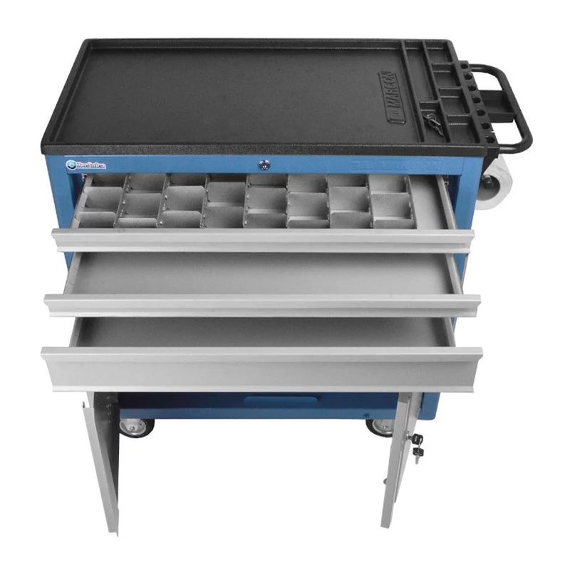 Carrinho Para Ferramentas 3 Gavetas e Porta Inferior (CR-58) - Marcon