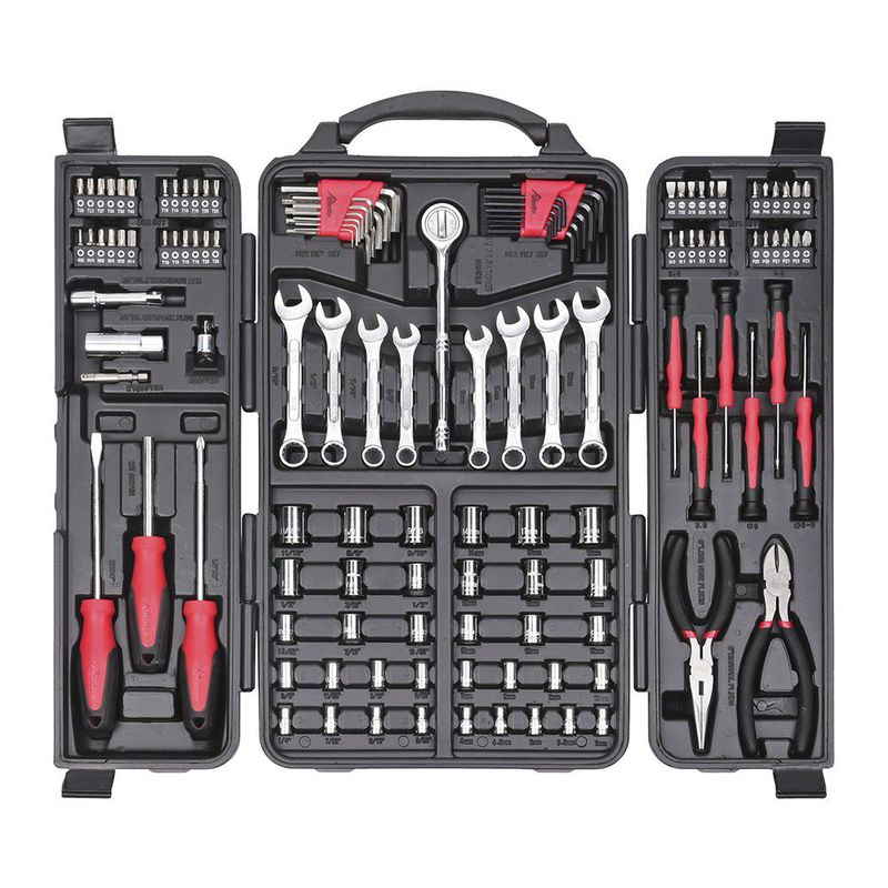 Carrinho Para Ferramentas Preto Com 3 Gavetas + Jogo de Ferramentas 129 Peças - Fercar