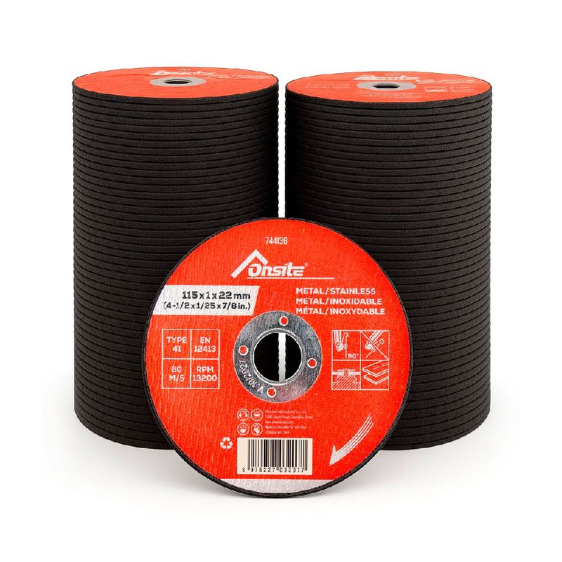 Kit Disco de Corte Deep Cut 4.1/2'' x 1.0mm Com 400 Unidades (744136) - Onsite