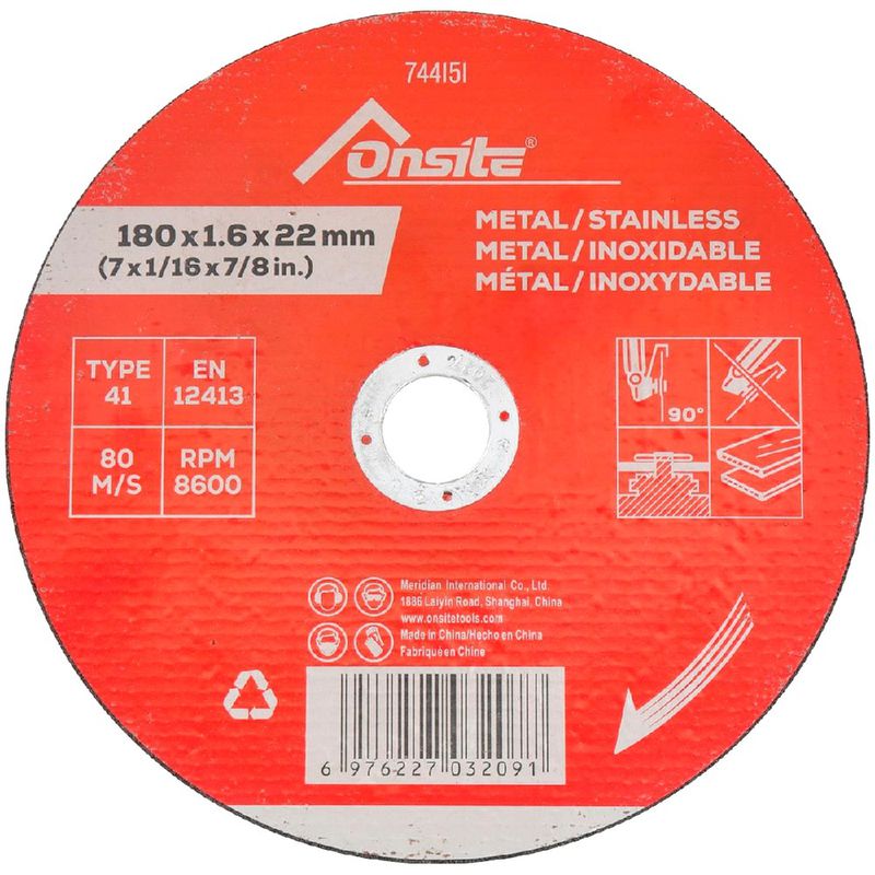 Kit Disco de Corte Deep Cut 7'' x 1.6mm Com 20 Unidades (744151) - Onsite