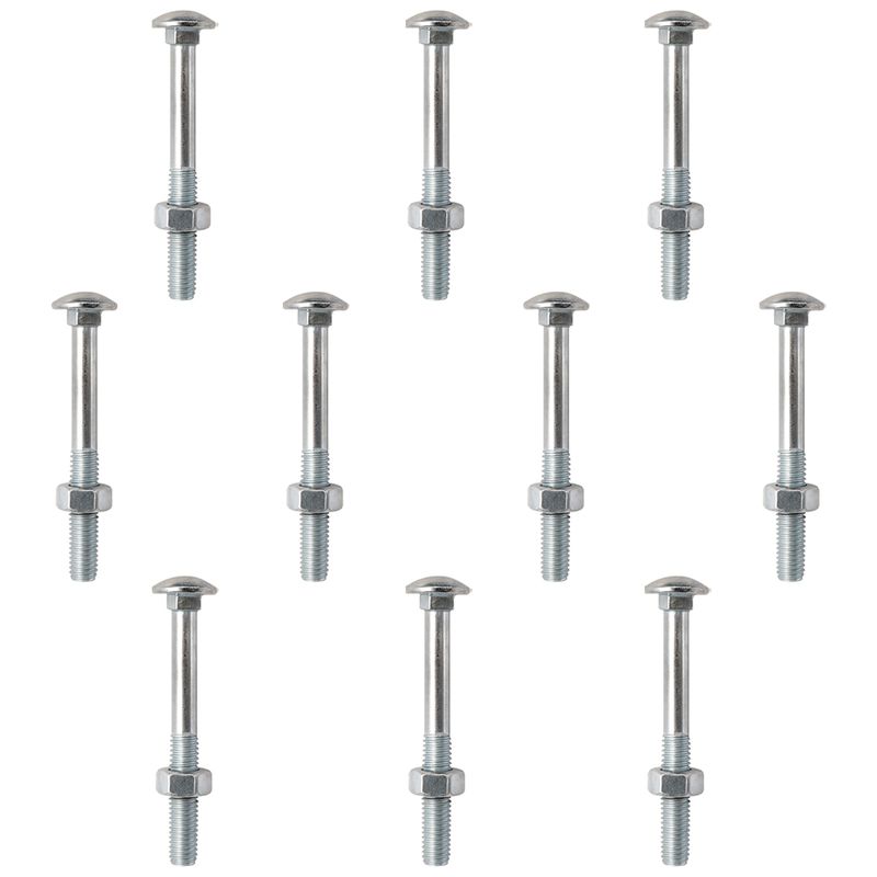 Kit Parafuso Francês Com Porca 3/8'' x 4'' - 53,0024 (Com 10 Unidades) - Nord
