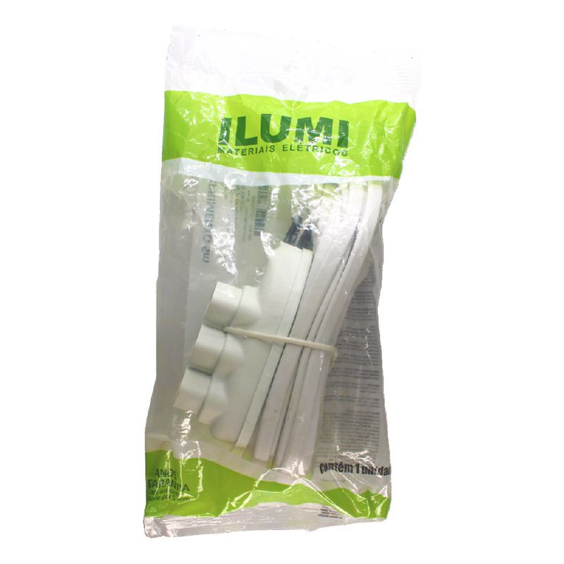 Extensão Compacta 2P+T Branca 10A - 250V Com 5 Metros (171001) - Ilumi