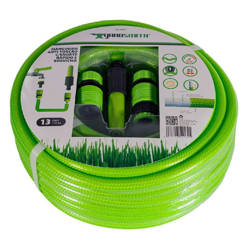 Mangueira Anti-torção Com Engate Rápido 20M (766,0001) - Yardsmith