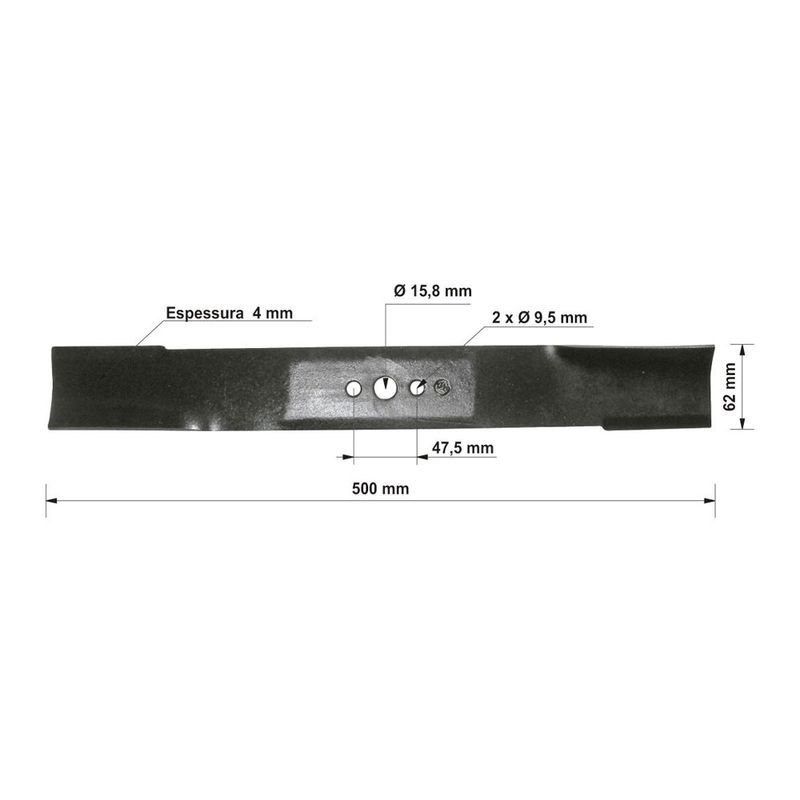 Lâmina de Reposição 500mm Para Cortadores de Grama (78795/300) - Tramontina