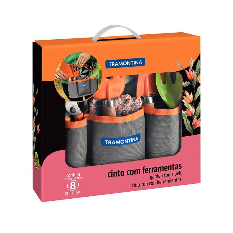 Conjunto Para Jardinagem Com Cinto 8 Peças (78119/805) - Tramontina