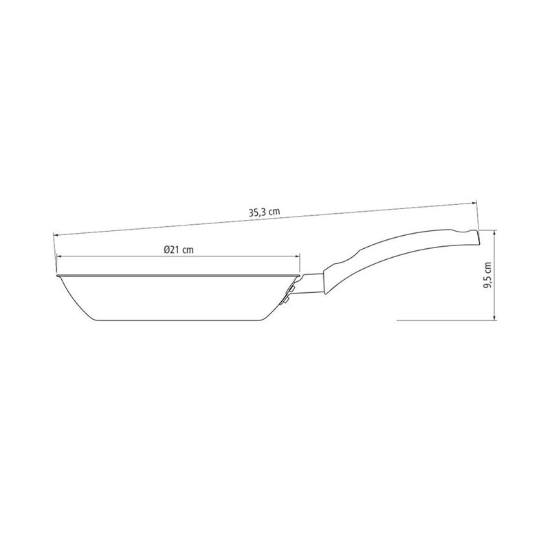 Frigideira Turim Vermelha em Alumínio Antiaderente 20Cm / 0,8L (20260/720) - Tramontina