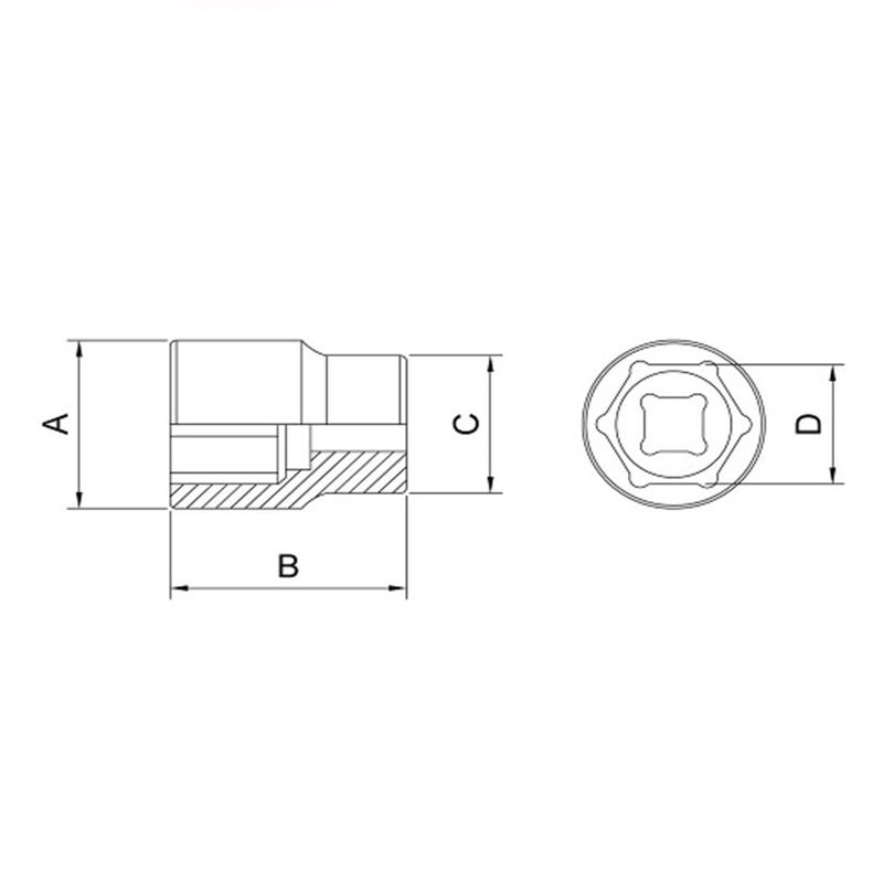 Soquete Sextavado Longo 1/2'' x 7/8'' (44803/109) - Tramontina Pro