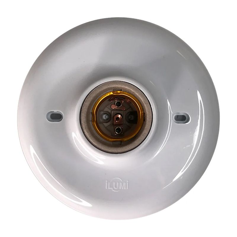 Kit Plafon de Porcelana Branco 100W - 250V Com 10 Unidades (180931) - Ilumi