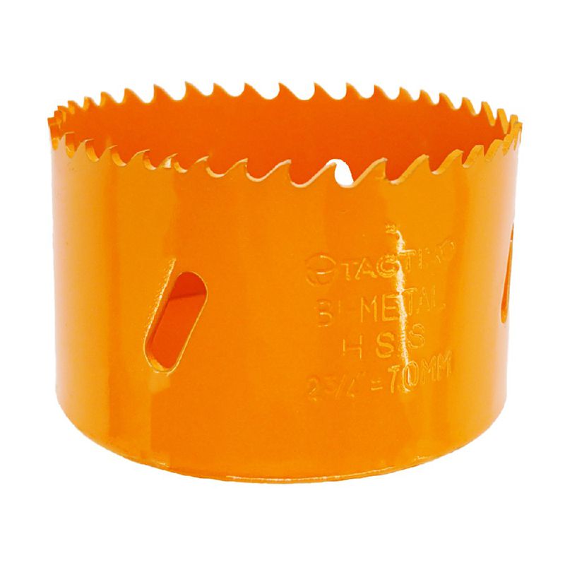 Serra Copo Bi-metal em Aço Rápido HSS 70mm (440069) - Tactix