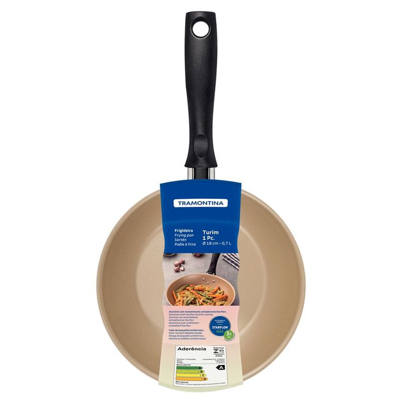 Frigideira Turim em Alumínio Antiaderente Vermelha 18cm / 0,7L (20260/718) - Tramontina