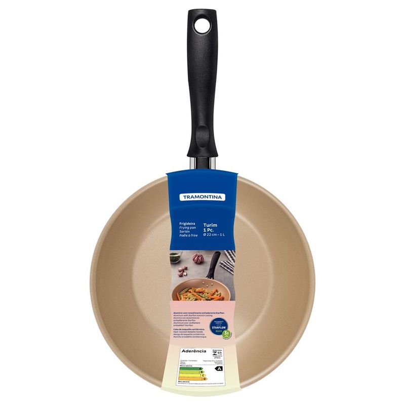 Frigideira Turim em Alumínio Antiaderente Vermelha 22cm / 1L (20260/722) - Tramontina