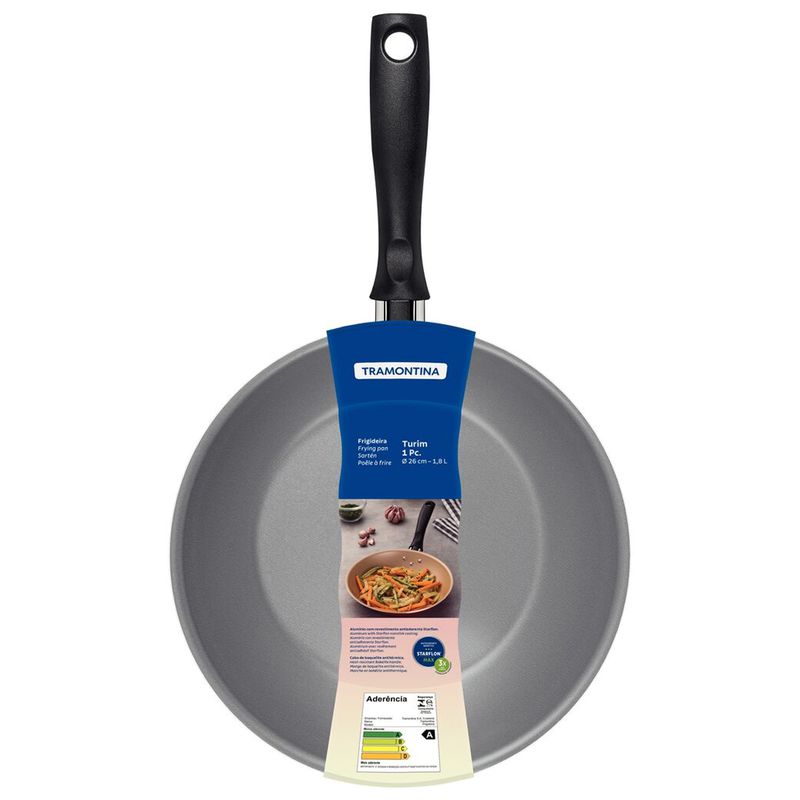 Frigideira Turim em Alumínio Antiaderente Chumbo 26cm / 1,8L (20260/626) - Tramontina