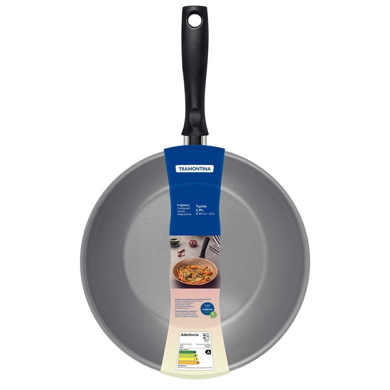 Frigideira Turim em Alumínio Antiaderente Chumbo 30Cm / 2,5L (20260/630) - Tramontina