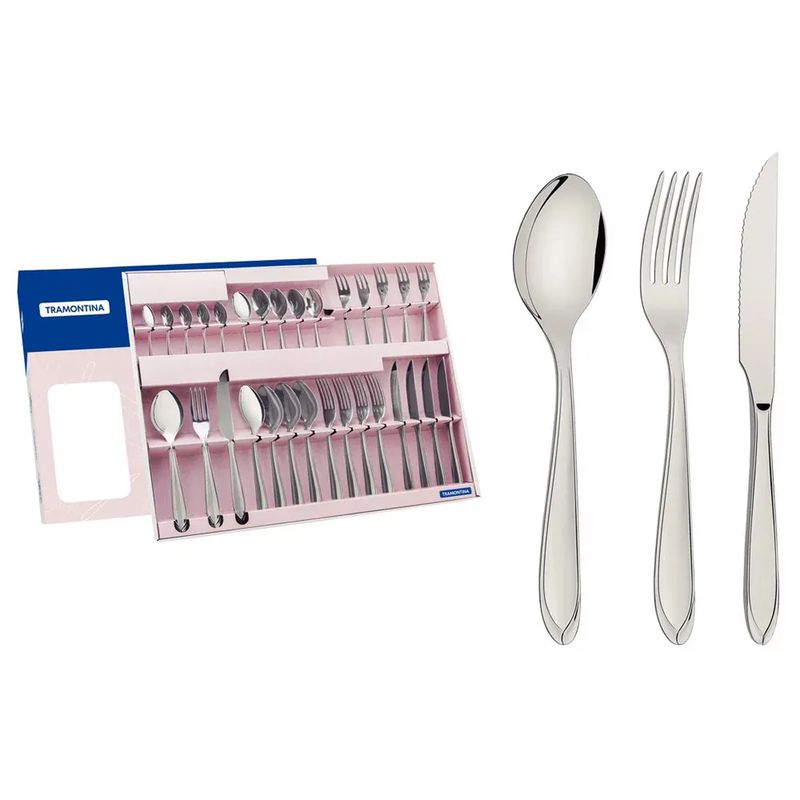 Faqueiro Para Churrasco Laguna em Aço Inox 30 Peças (66906/454) - Tramontina