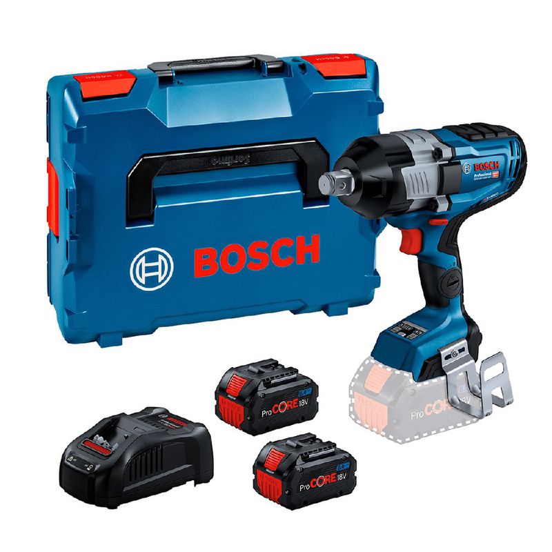 Chave de Impacto GDS 18V-1600HC Com Bateria e Carregador 18V (06019M10E1) - Bosch