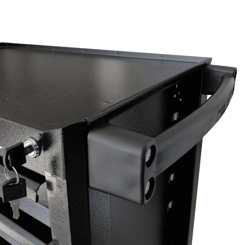Carrinho Fechado Para Ferramentas Com 5 Gavetas e 1 Porta Preto (44950/959) - Tramontina Pro