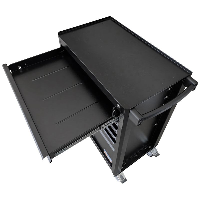 Carrinho Fechado Para Ferramentas Com 5 Gavetas e 1 Porta Preto (44950/959) - Tramontina Pro